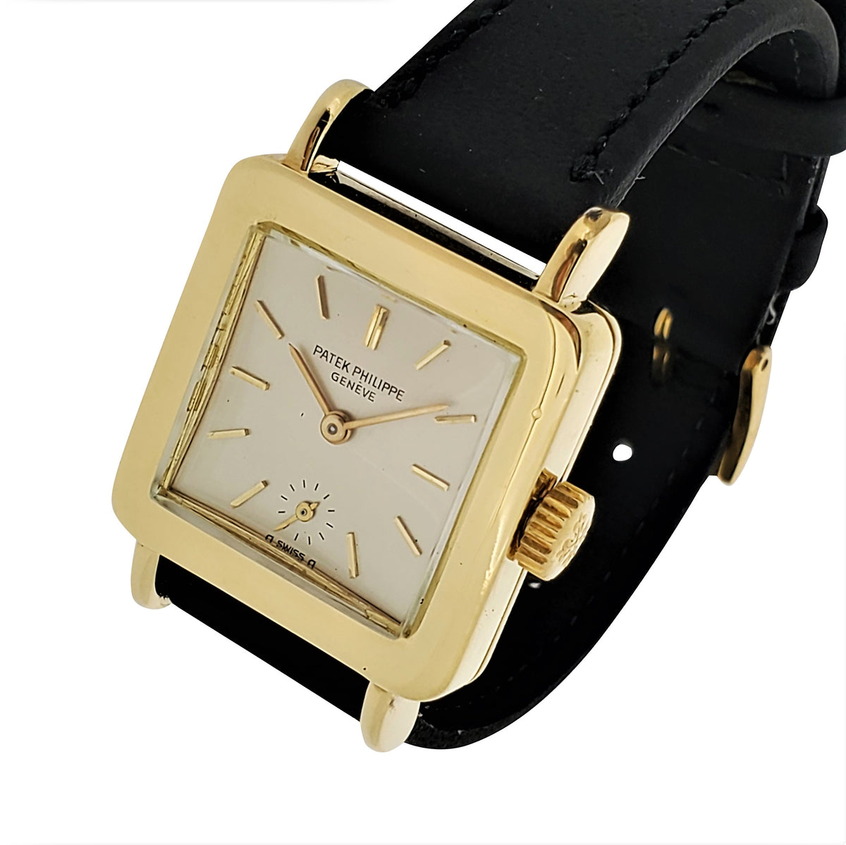 Patek Philippe Square Case 3490/1J Gold Watch