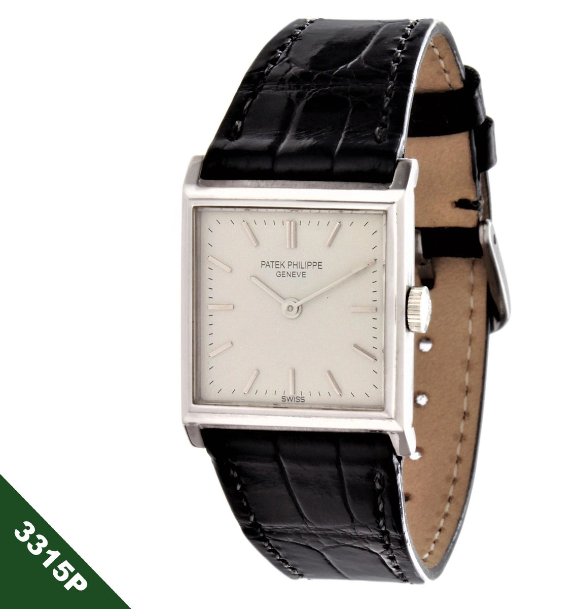 Patek Philippe 3315P Vintage Platinum Ladies Square Watch Circa 1950 PatekMonger