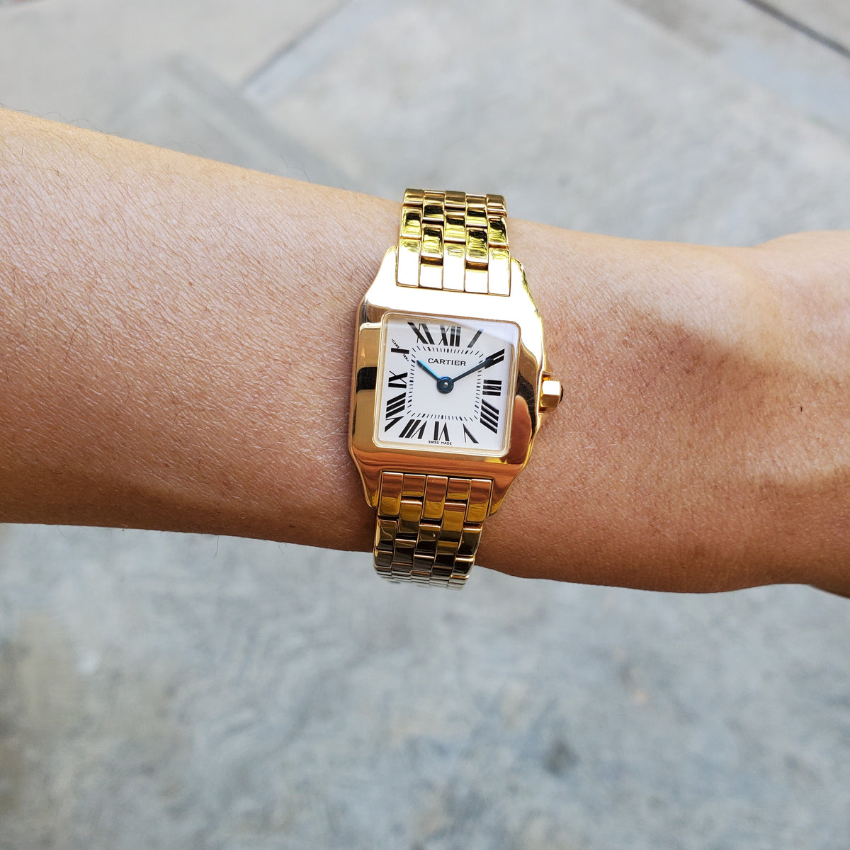 Cartier Santos Demoiselle 18 Karat Yellow Gold Ladies Watch PatekMonger