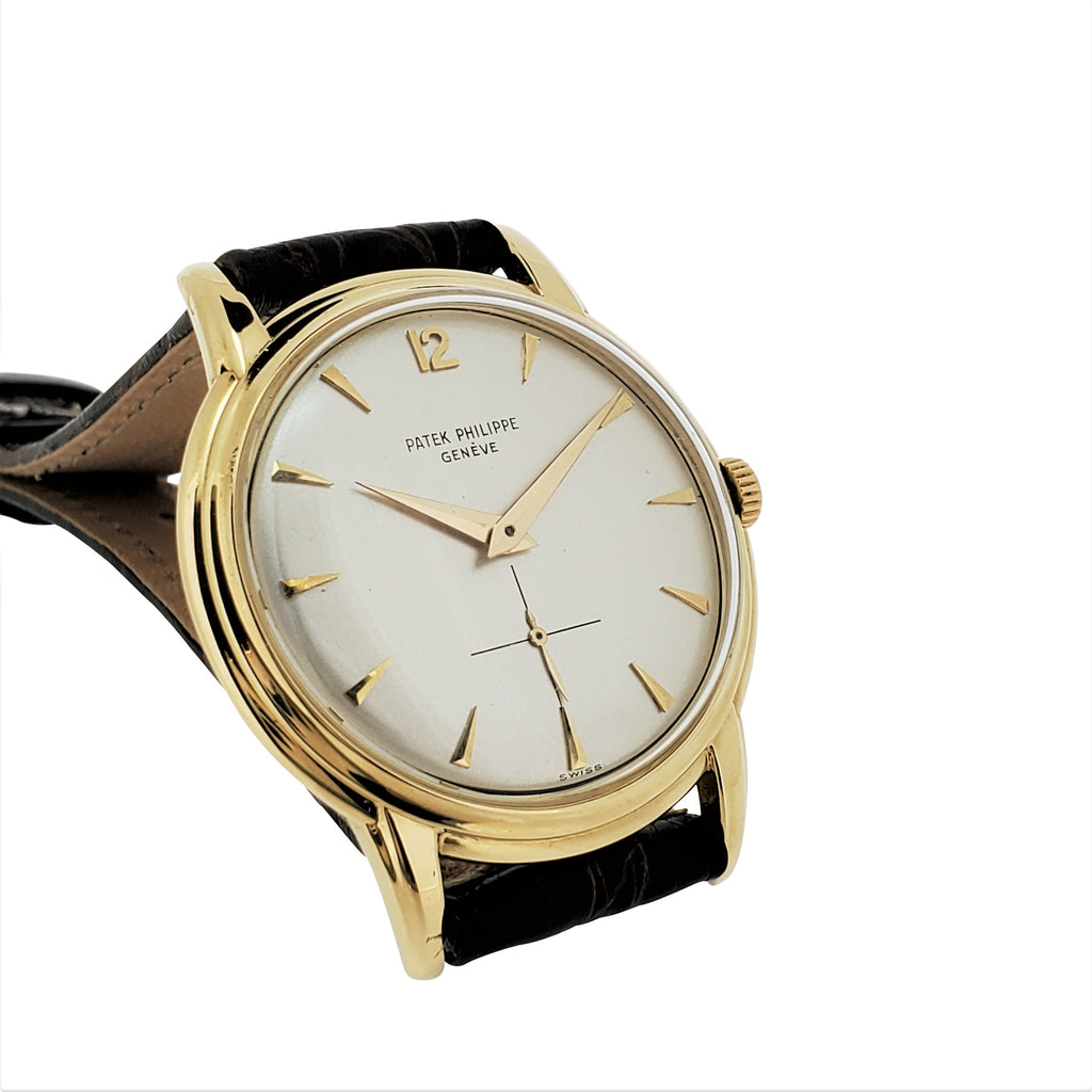 Patek Philippe 2525-1 Disco Vilante Vintage Water Resistant Screw Down Back Calatrava Watch, Circa 1956