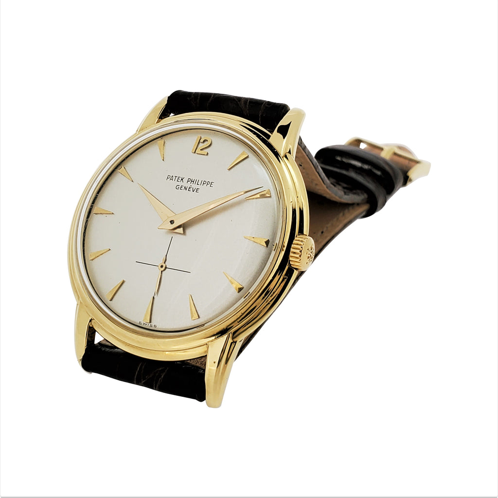 Patek Philippe 2525-1 Disco Vilante Vintage Water Resistant Screw Down Back Calatrava Watch, Circa 1956