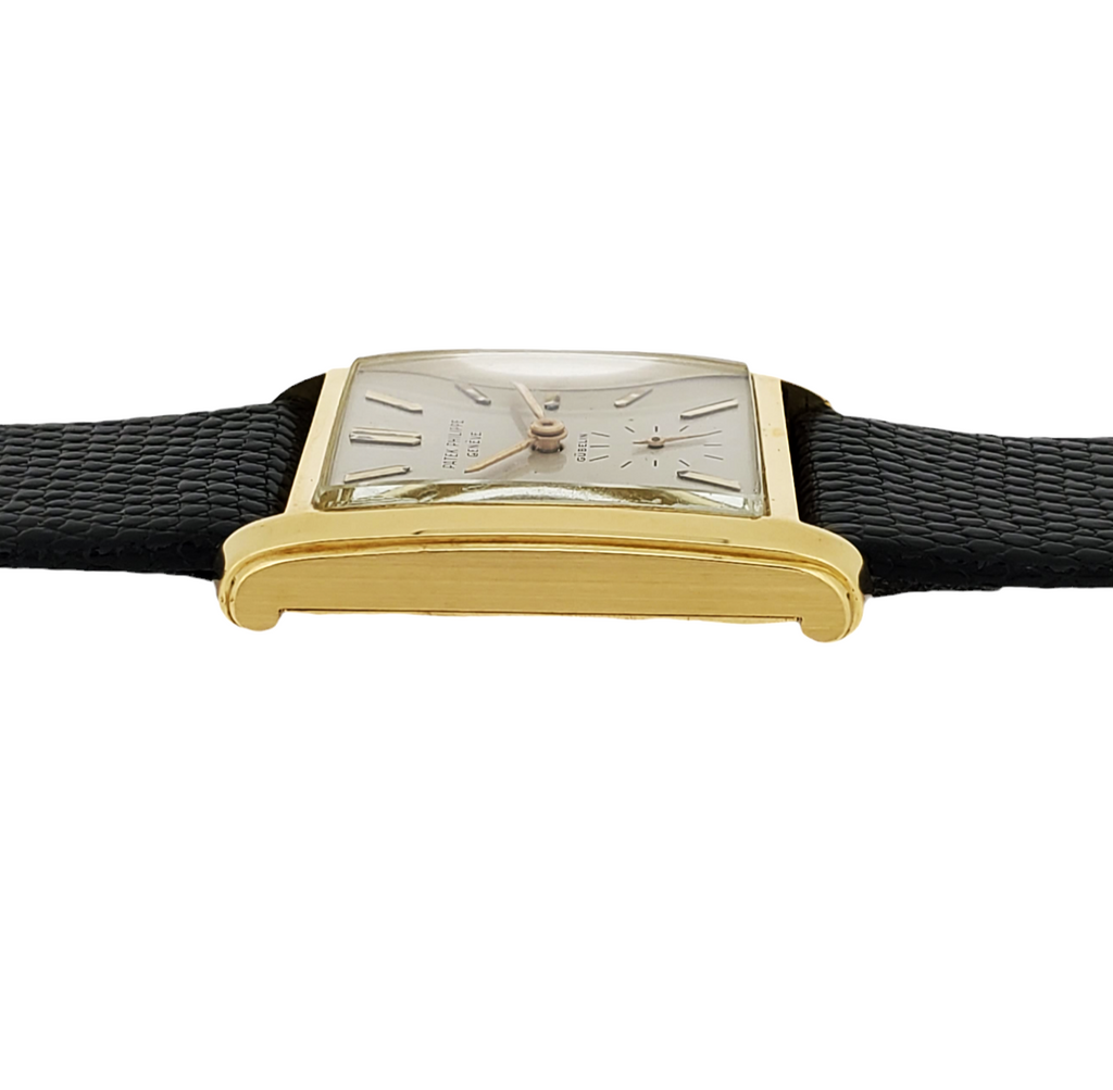 Patek Philippe 2530 Vintage Oversized Tank Style Watch Retailer Gueblin Circa 1955