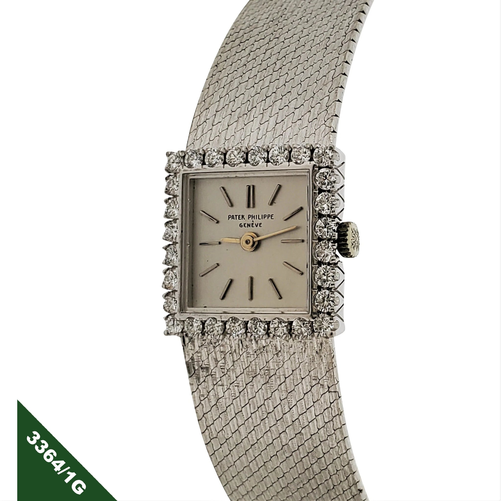 Patek philippe white gold diamond best sale