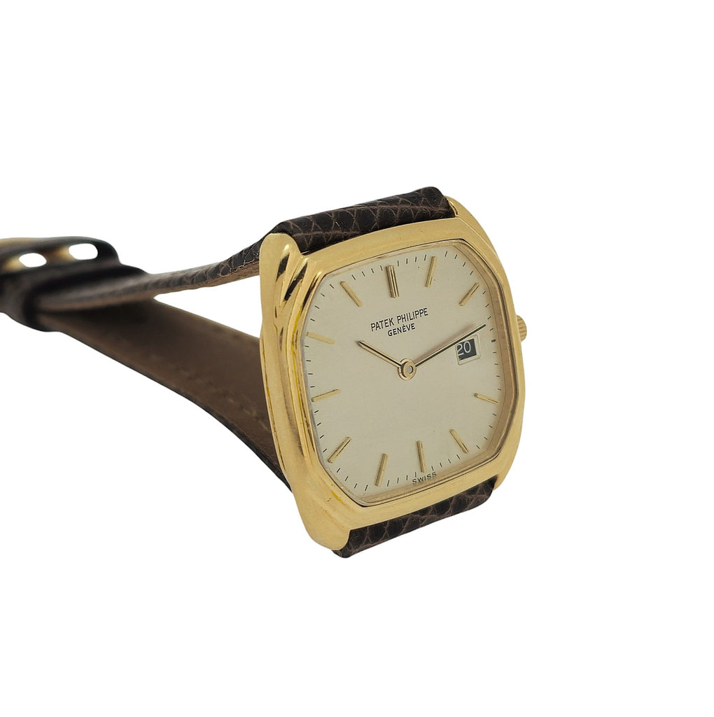 Patek Philippe 3761J Vintage Mid size Unisex Quartz Cushion watch Circa 1980's