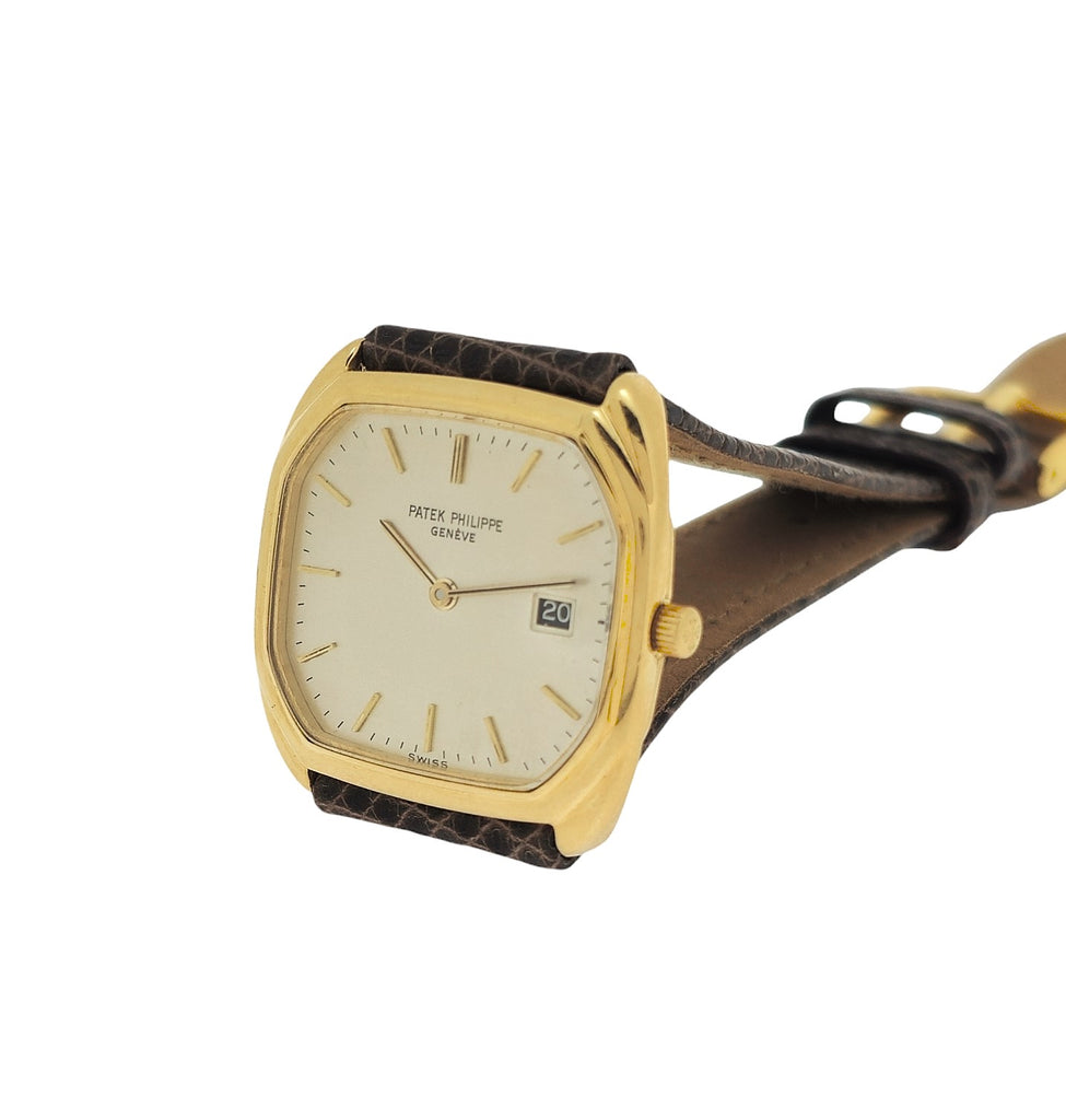 Patek Philippe 3761J Vintage Mid size Unisex Quartz Cushion watch Circa 1980's