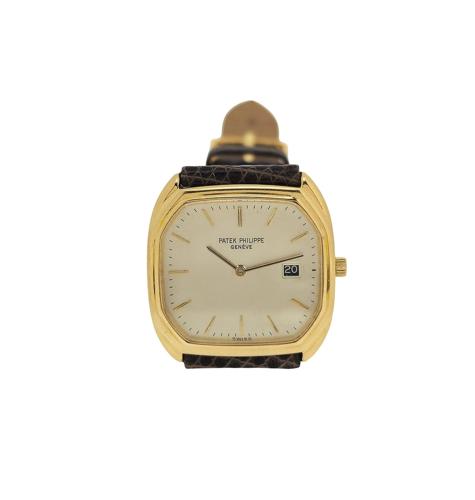 Patek Philippe 3761J Vintage Mid size Unisex Quartz Cushion watch Circa 1980's