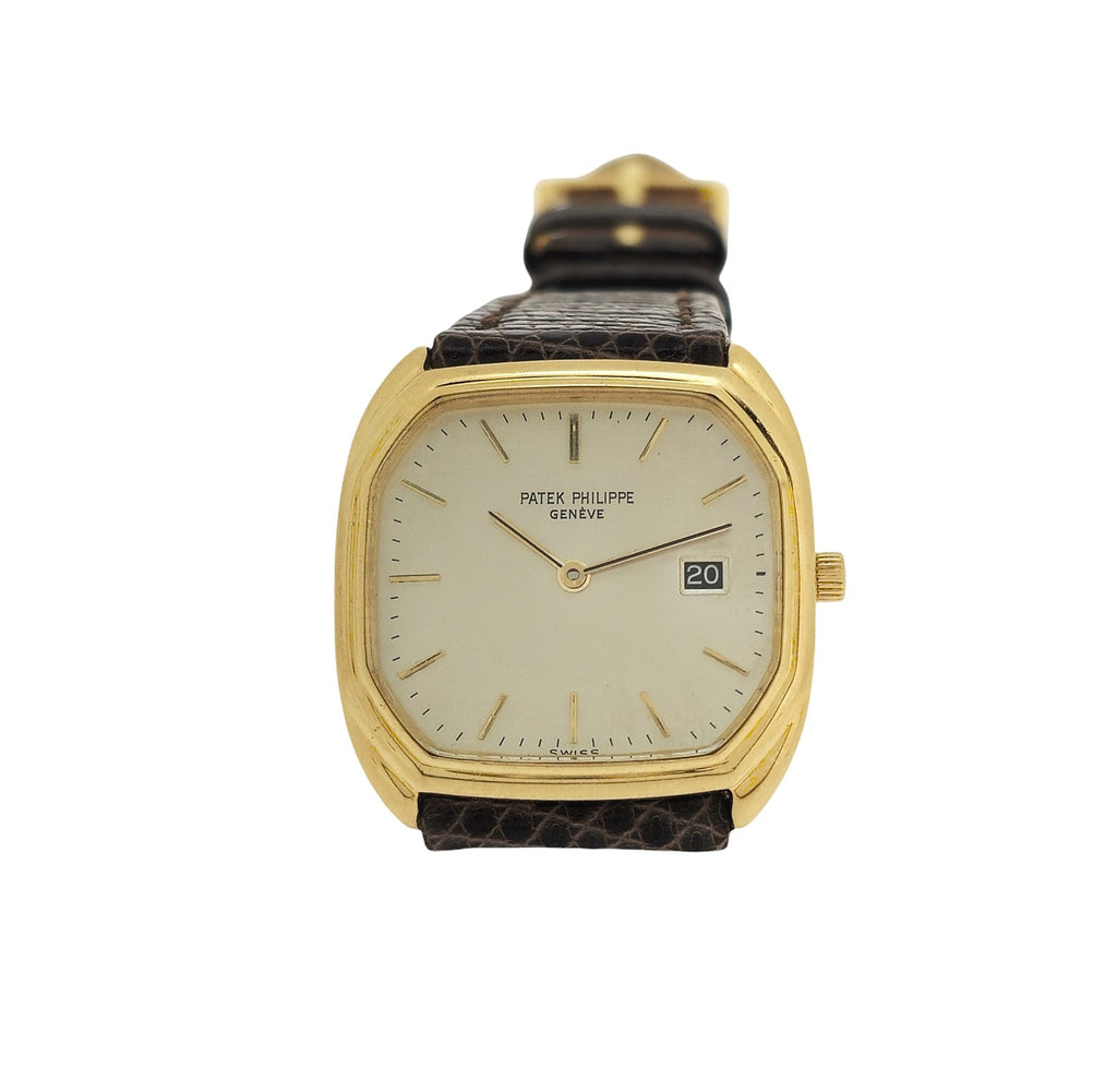 Patek Philippe 3761J Vintage Mid size Unisex Quartz Cushion watch Circa 1980's