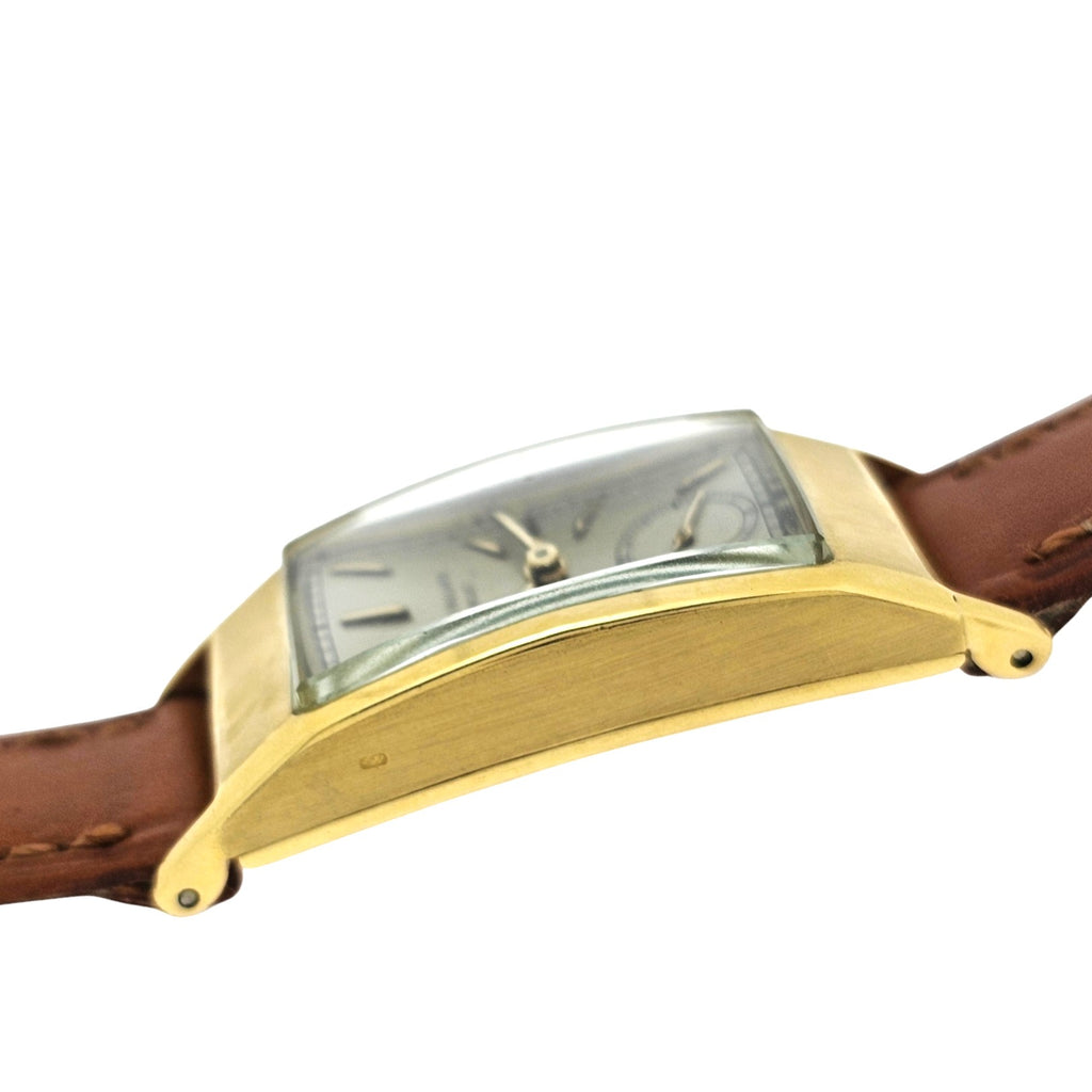 Patek Philippe 425J "Tegolino" Iconic Vintage  Art Deco Watch in Yellow Gold Circa 1948