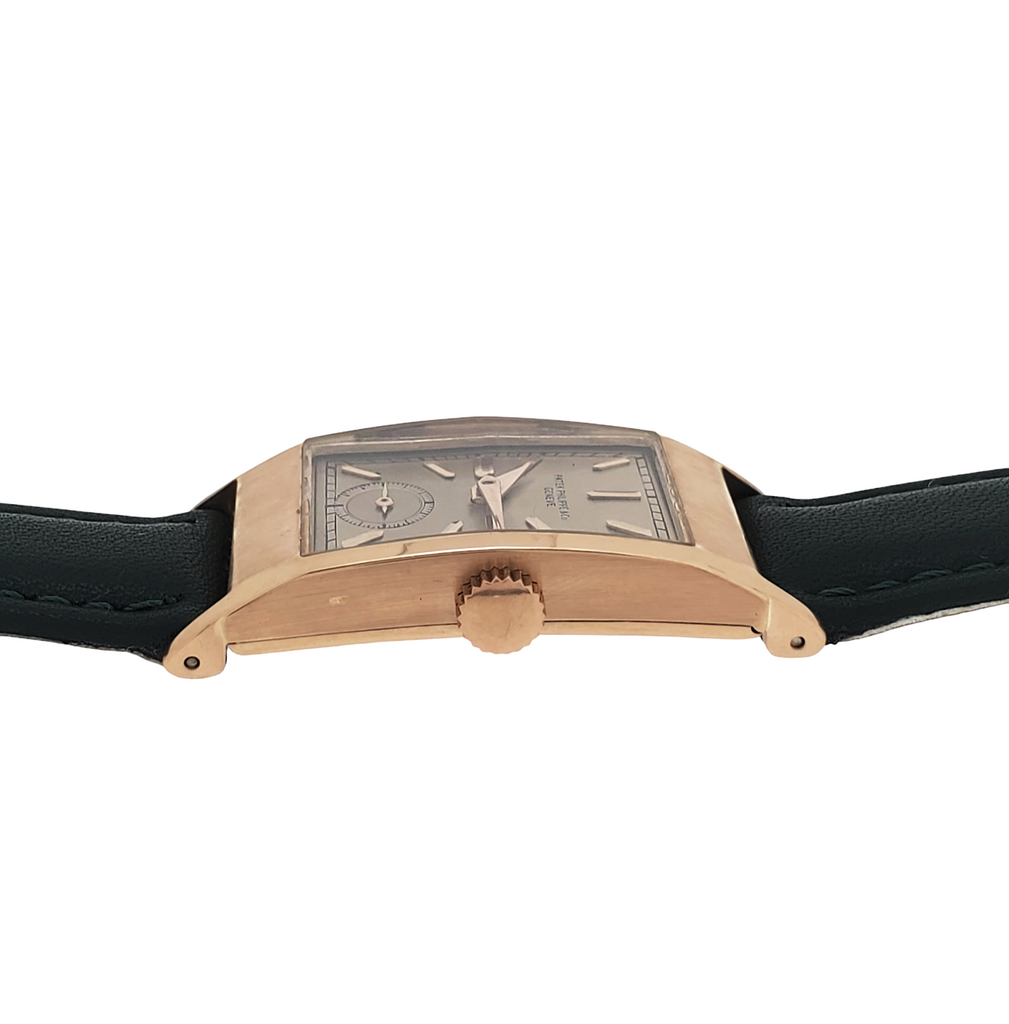 Patek Philippe 425R Vintage Iconic "Tegolino" Art Deco Watch in Rose Gold Circa 1940'