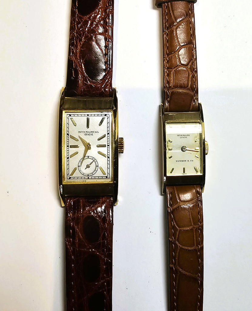 Patek Philippe 425J Vintage Iconic Art Deco "Tegolino" Watch with Breguet Dial, Circa 1939