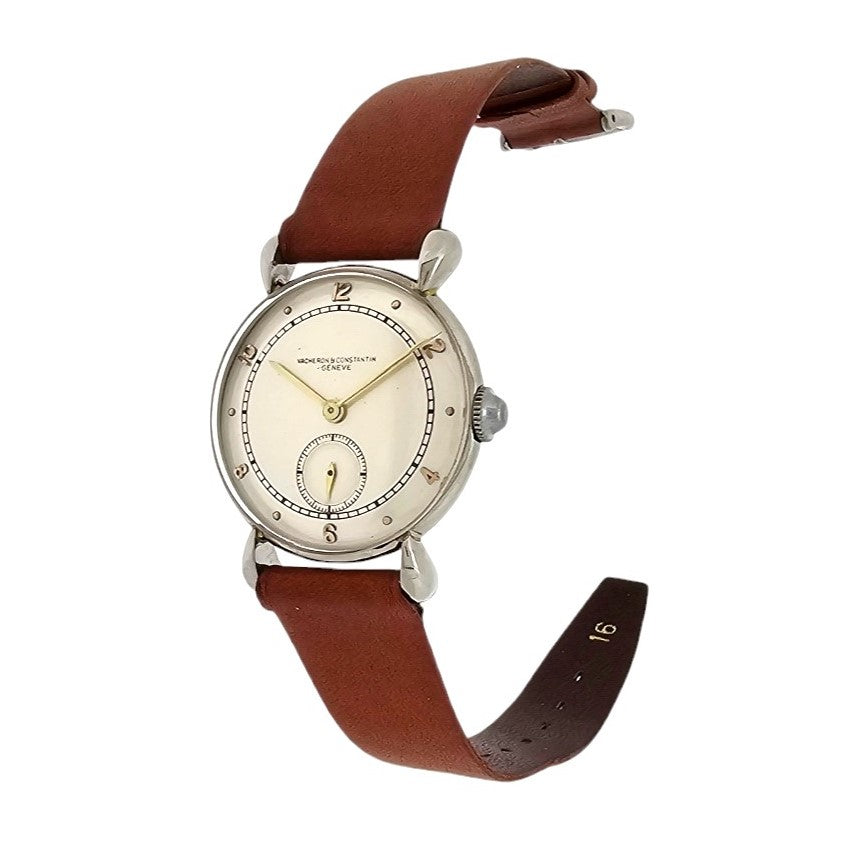 Vacheron Constatin 5387A Stainless Steel Tear Drop Lugs Watch-Unisex- Circa 1940's