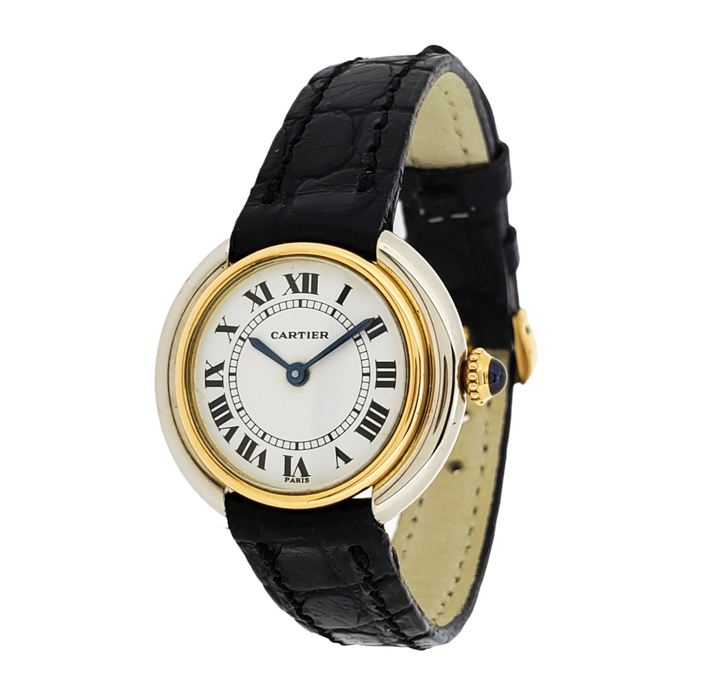 Cartier Paris Vendome  Small 2-Tone Watch26mm Manual wind ,Circa 1973-1976