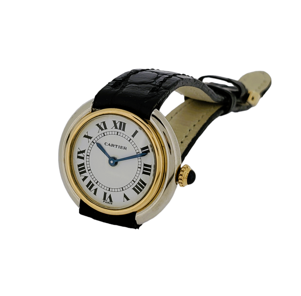 Cartier Paris Vendome  Small 2-Tone Watch26mm Manual wind ,Circa 1973-1976