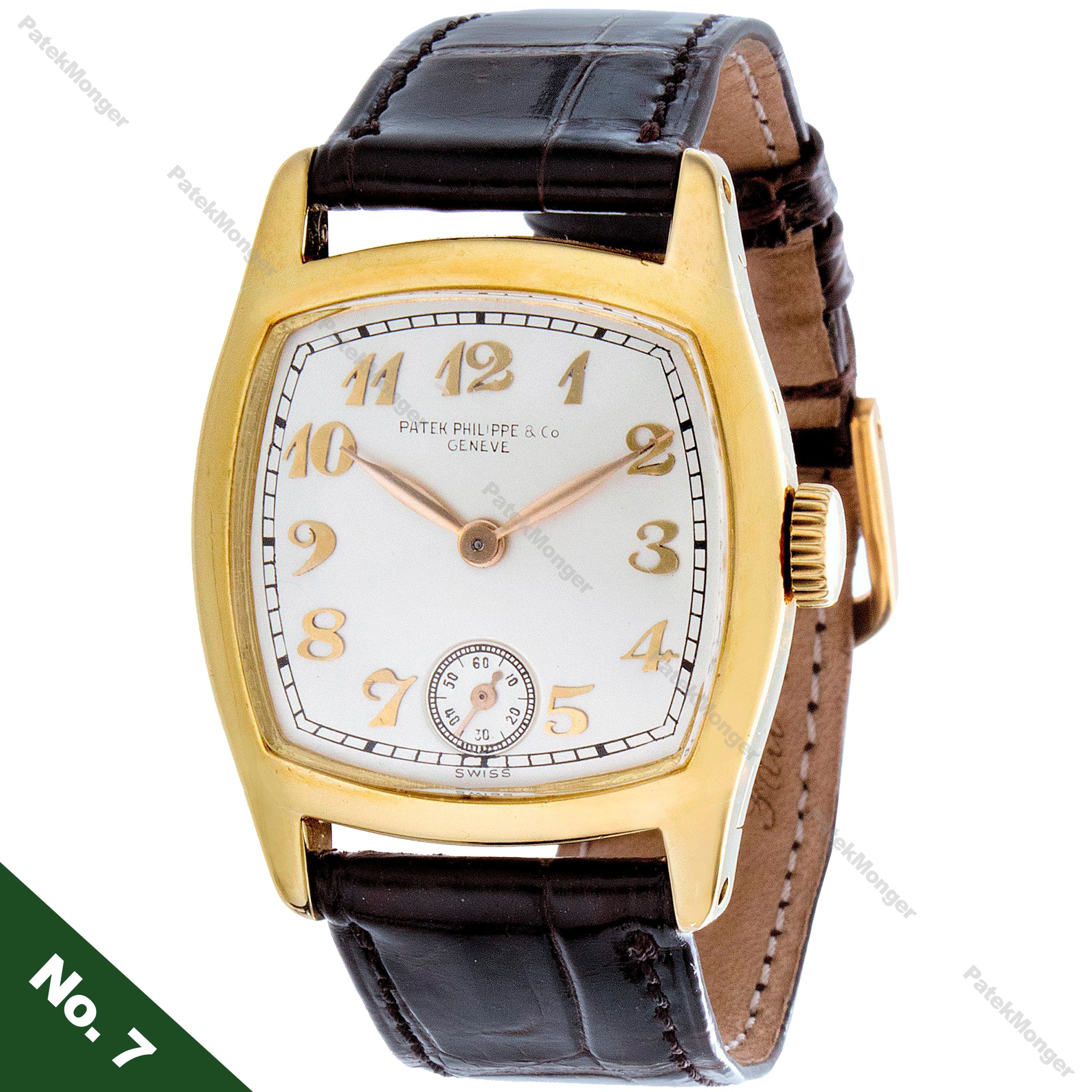 Patek Philippe Early No. 7 Vintage Cushion Watch Circa 1924 PatekMonger